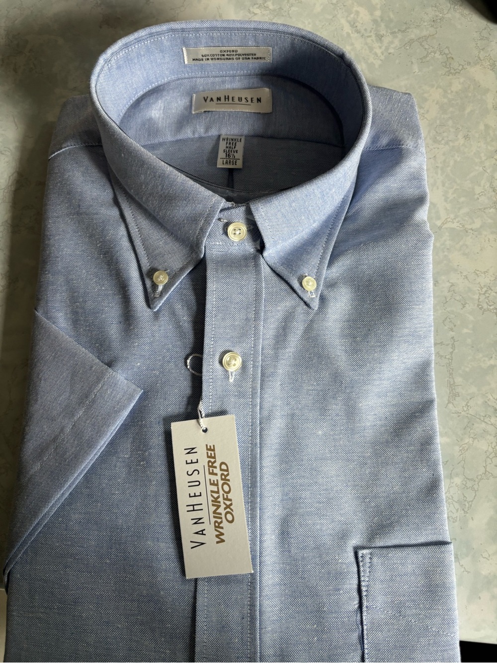 Van Heusen Light Blue Button-Down Oxford Shirt